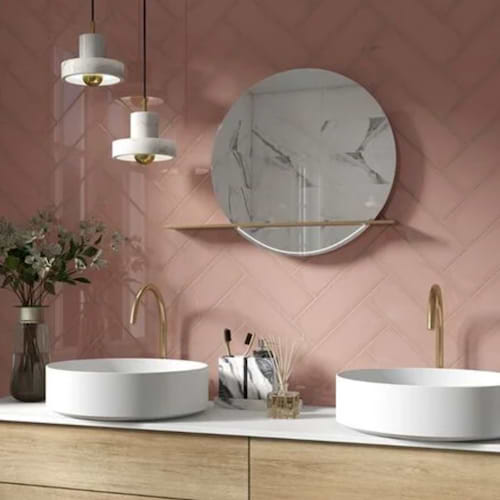 Park Hill Coral Rose 3X6 Polished Porcelain Tile