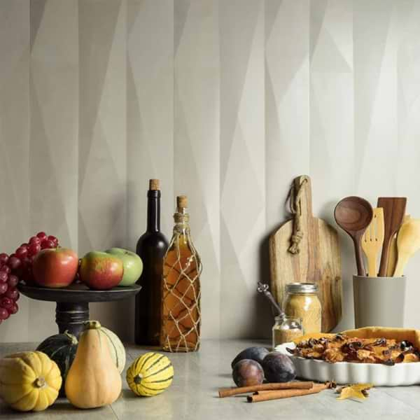 Instinct Murmur Ash 3D 12x32 Large Format Wall Tile by TileBar