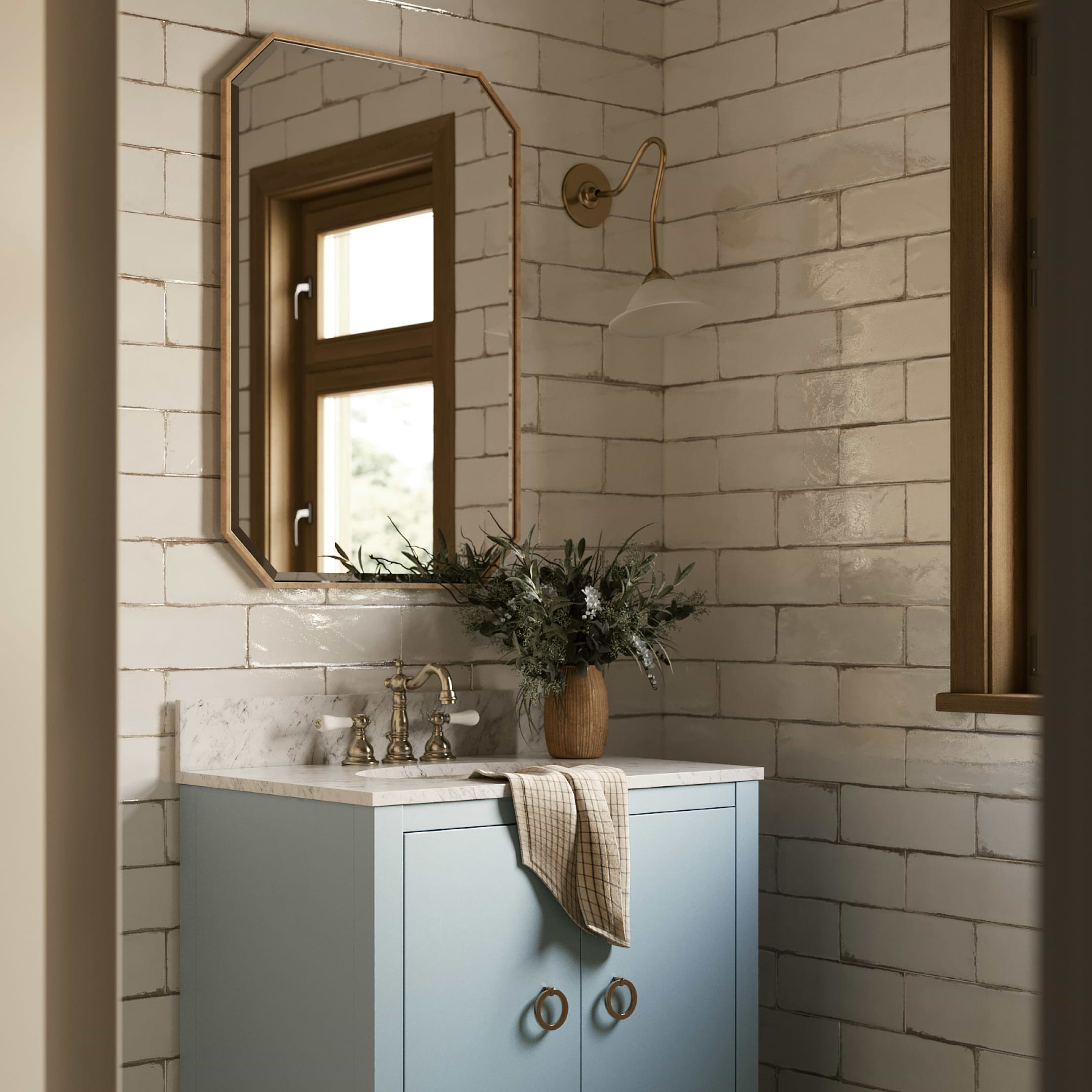 beige bath tiles