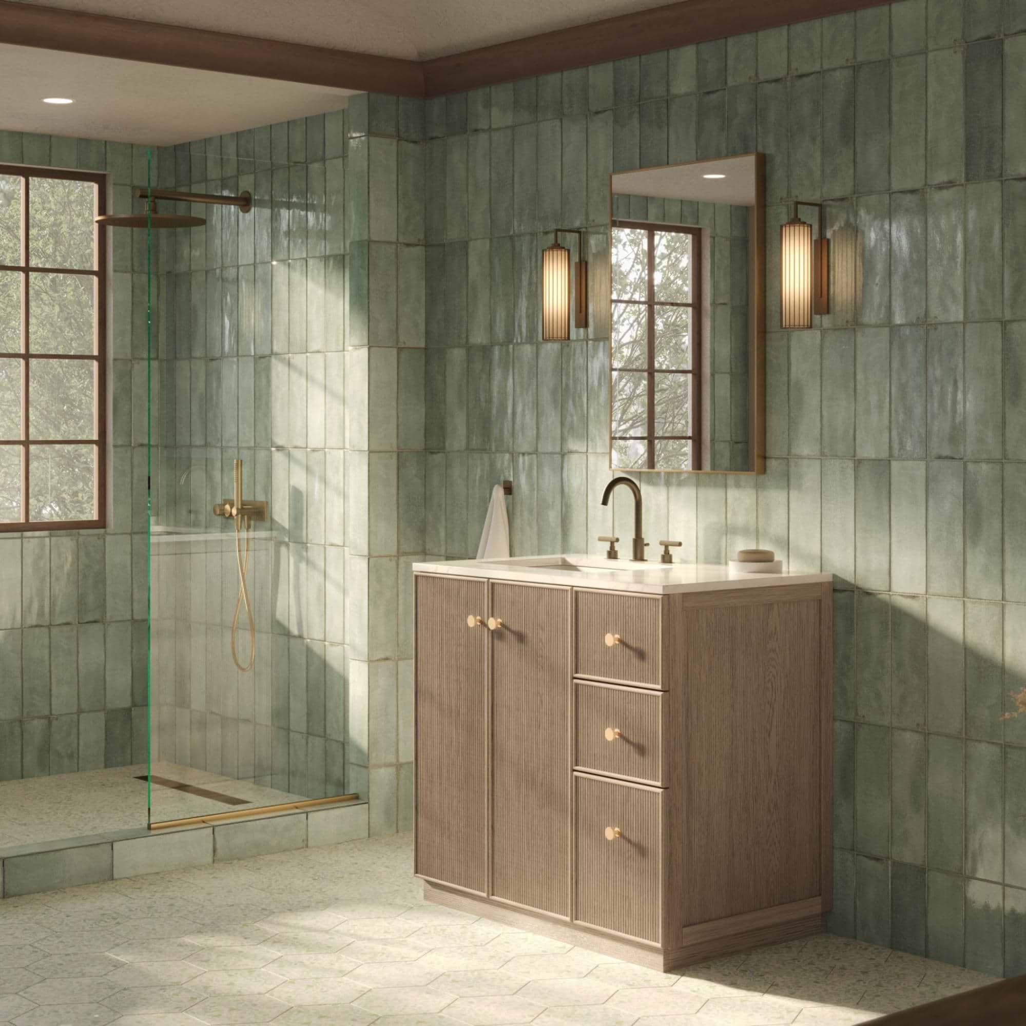 beige tile