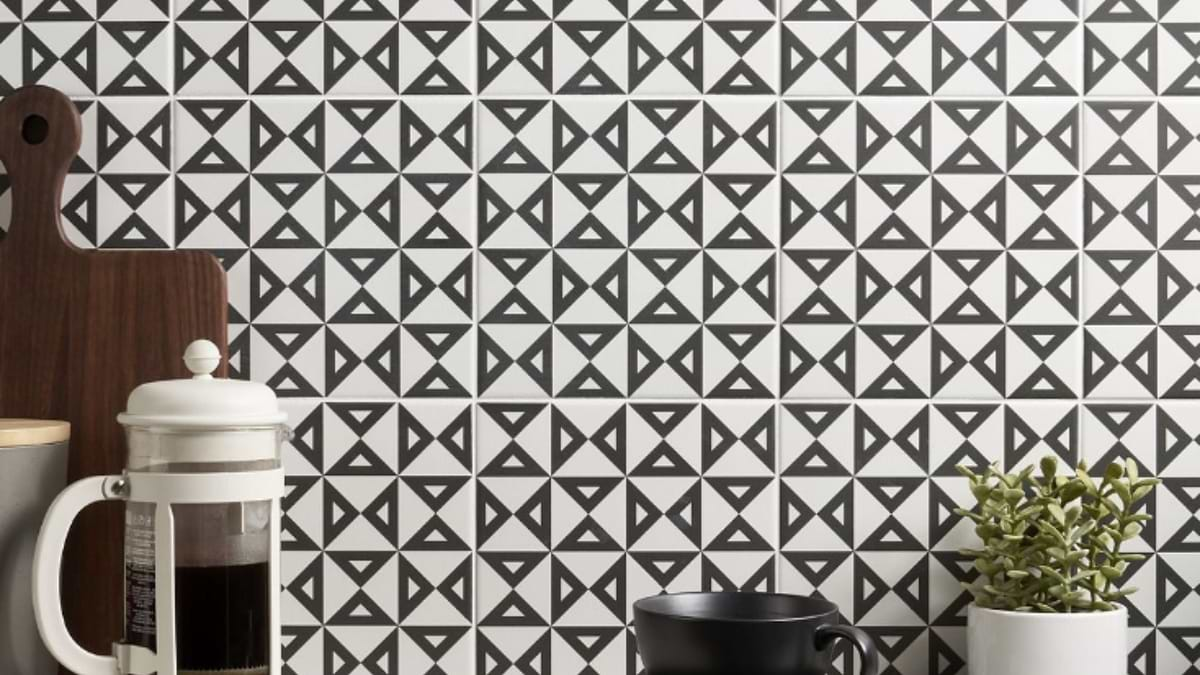 B2W Tiles: Trendsetting Appeal with Bold Black-and-White Geometric Patterns