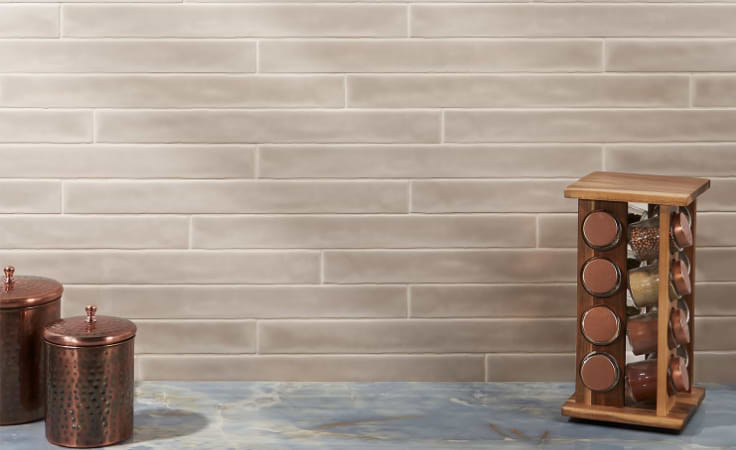 Carolina Fog Gray 2x20 Polished Ceramic Wall Tile