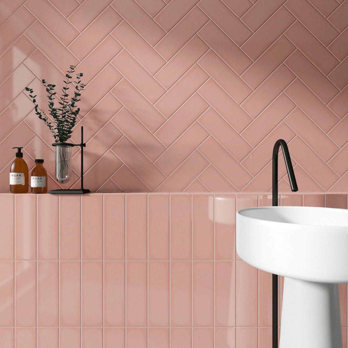 Park Hill Coral Rose Polished Tile - Shower Tile Ideas