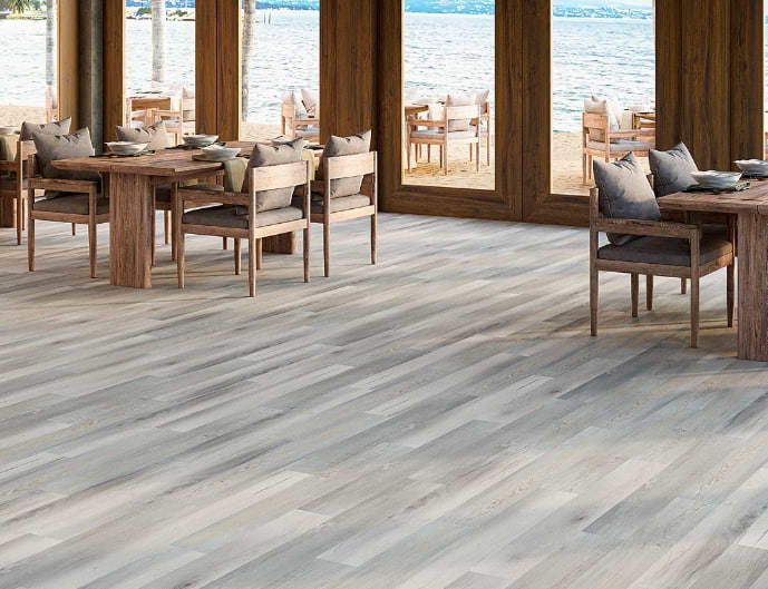 Sky Hickory Bliss 12mil Glue Down Luxury Vinyl Plank Flooring
