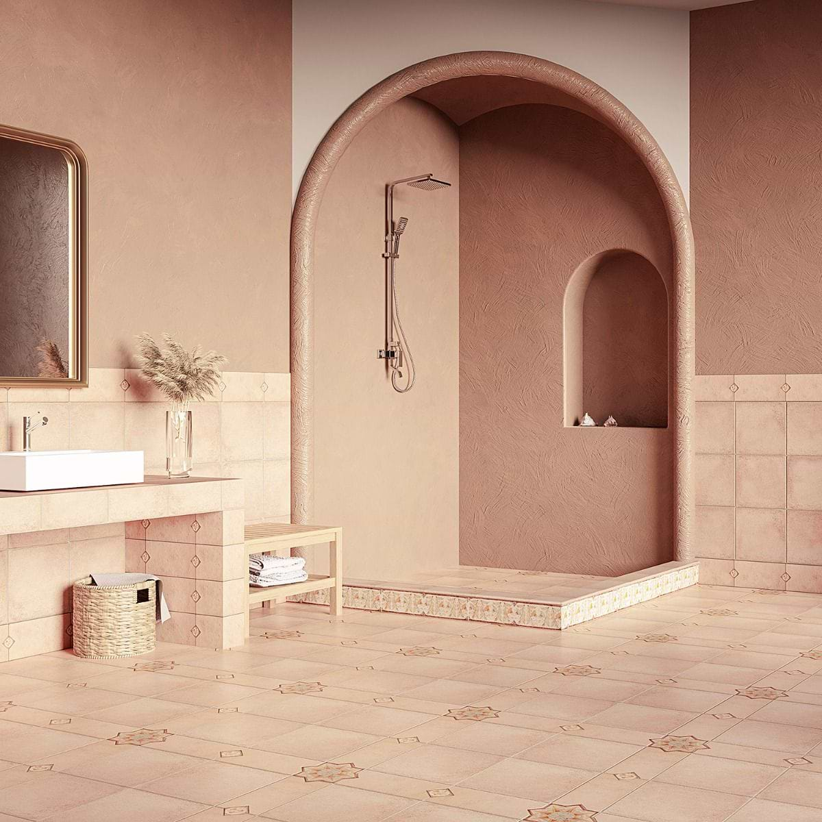 Burgos Terracotta Clay 14x14 Matte Porcelain Tile