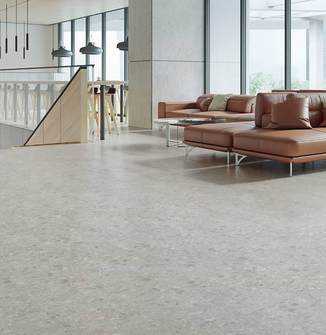 Rizo LVT Silver Beige Glue Down Luxury Vinyl Tile