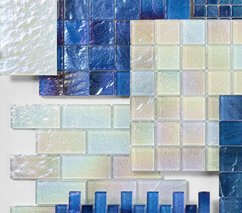 Glass Tile troweling