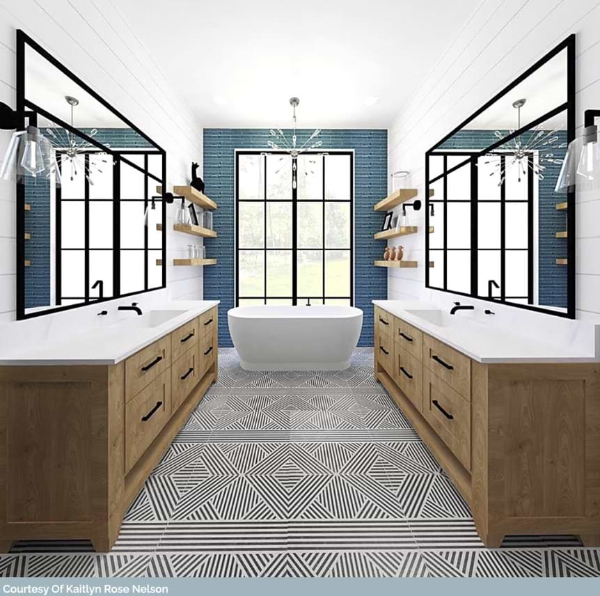 Stripe Bathroom tiles