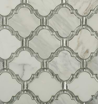 Waterjet Marble + Glass Tile for Backsplash,Kitchen Floor,Kitchen Wall,Bathroom Floor,Bathroom Wall,Shower Wall,Outdoor Wall,Commercial Floor