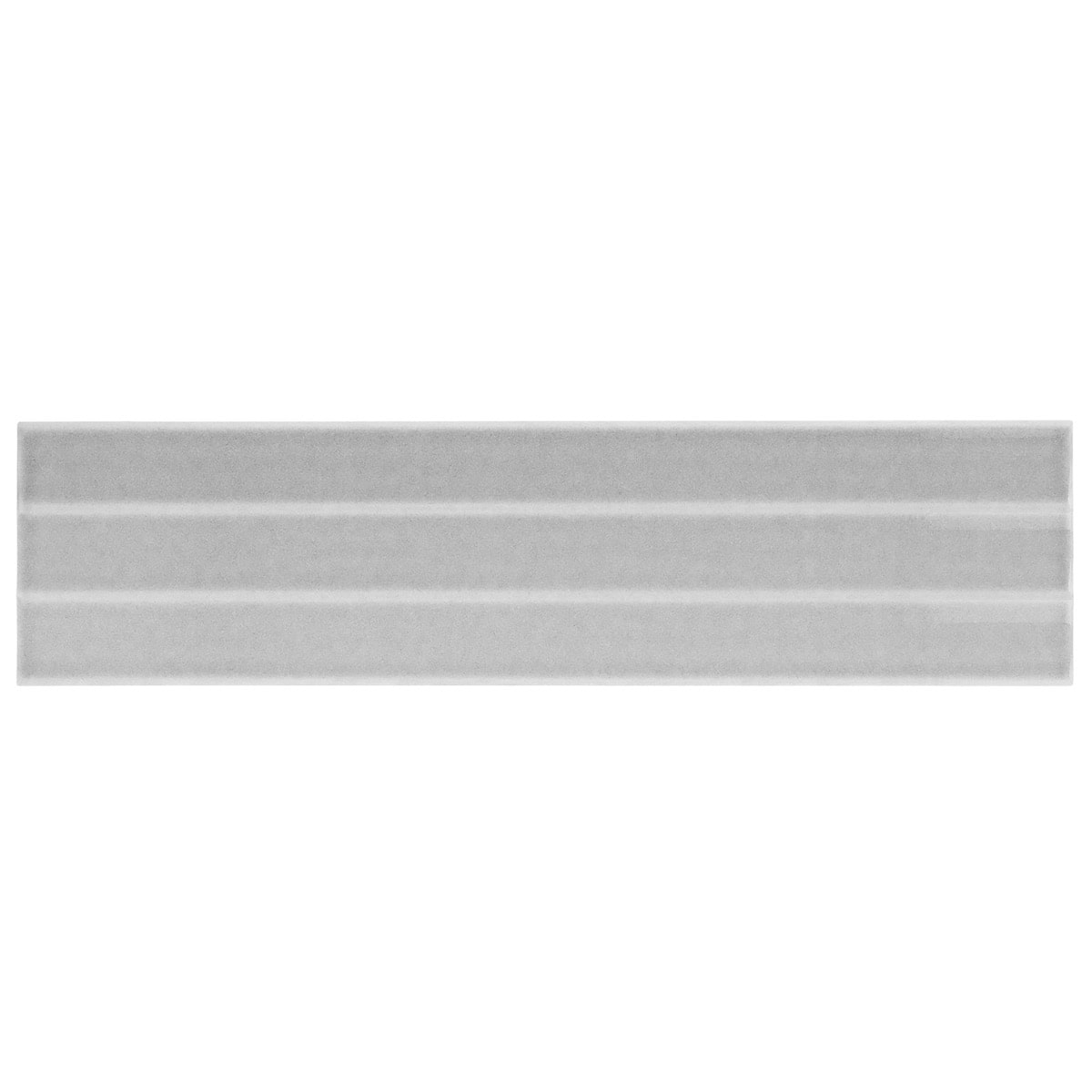 Colorplay Fluted Gray 4.5x18 3D Crackled Glossy Ceramic Tile