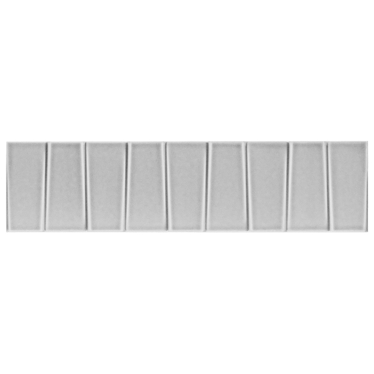 Colorplay Steps Gray 4.5x18 3D Crackled Glossy Ceramic Tile