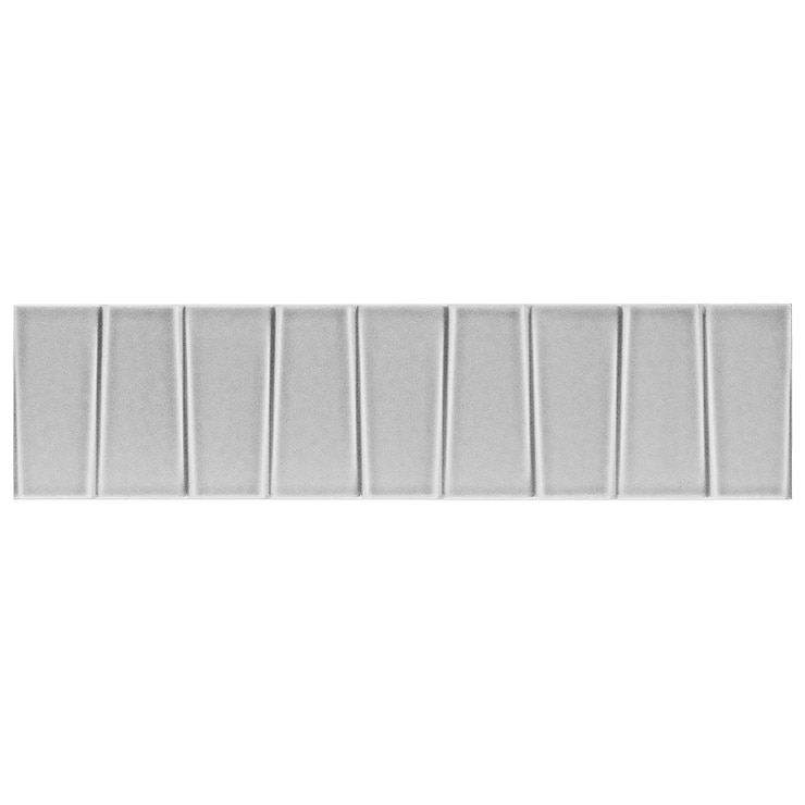 Colorplay Steps Gray 4.5x18 3D Glazed Crackled Ceramic Tile