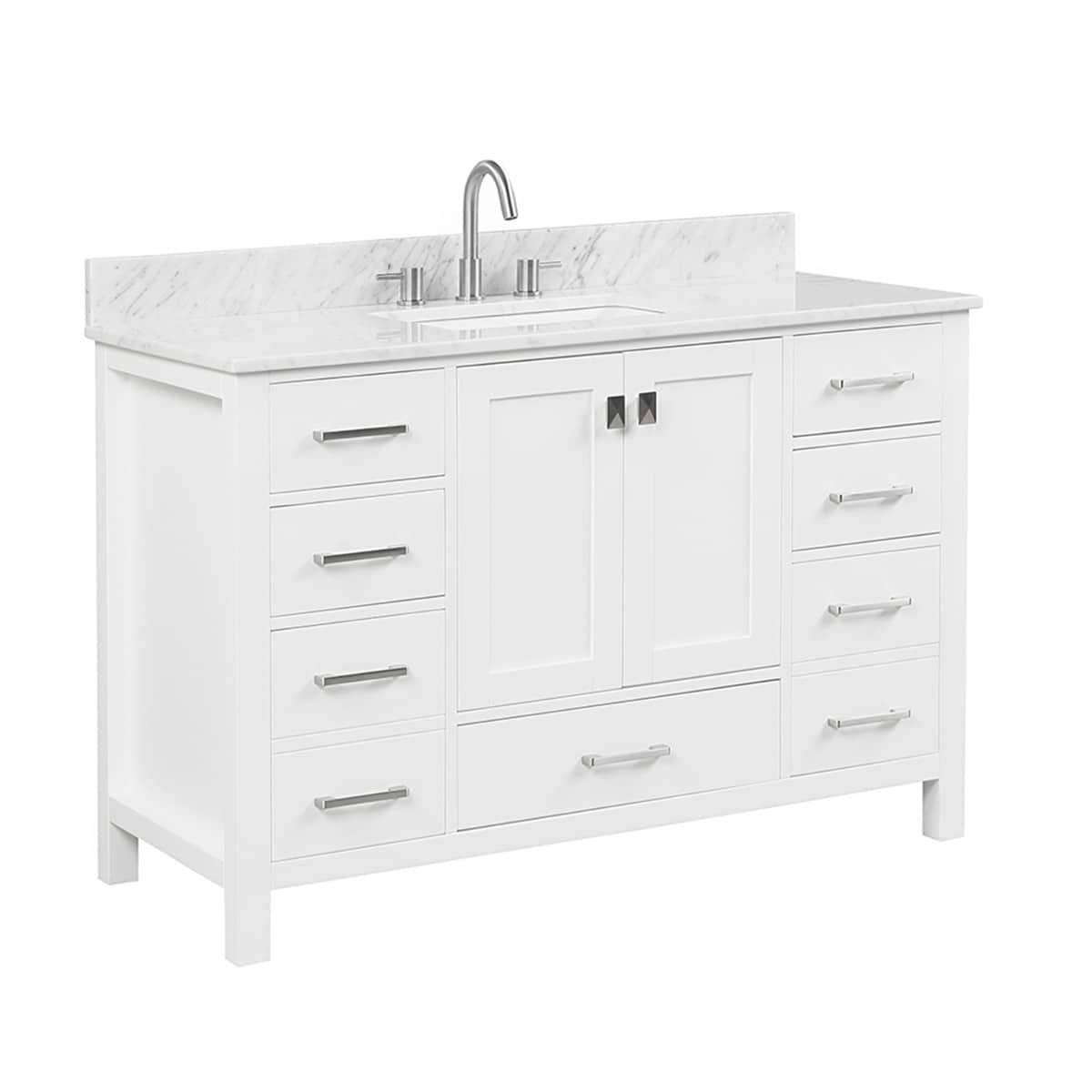 Athena 48'' White Vanity And Marble Counter