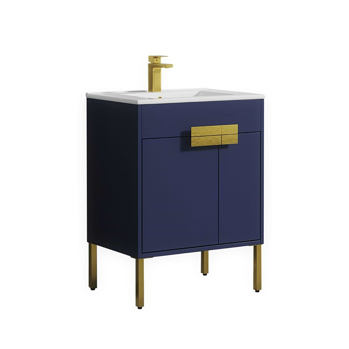 Portofino 24'' Navy Blue Vanity And Counter