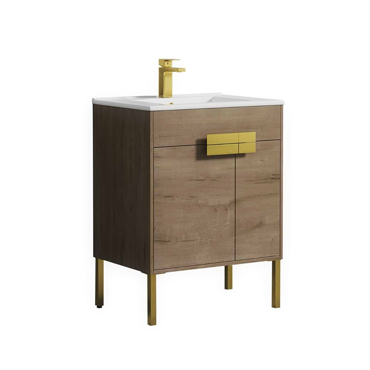 Portofino 24'' Classic Oak Vanity And Counter