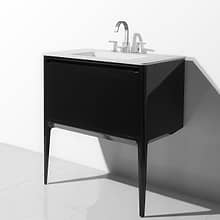 Luxe Collection 30" Black Gloss Vanity