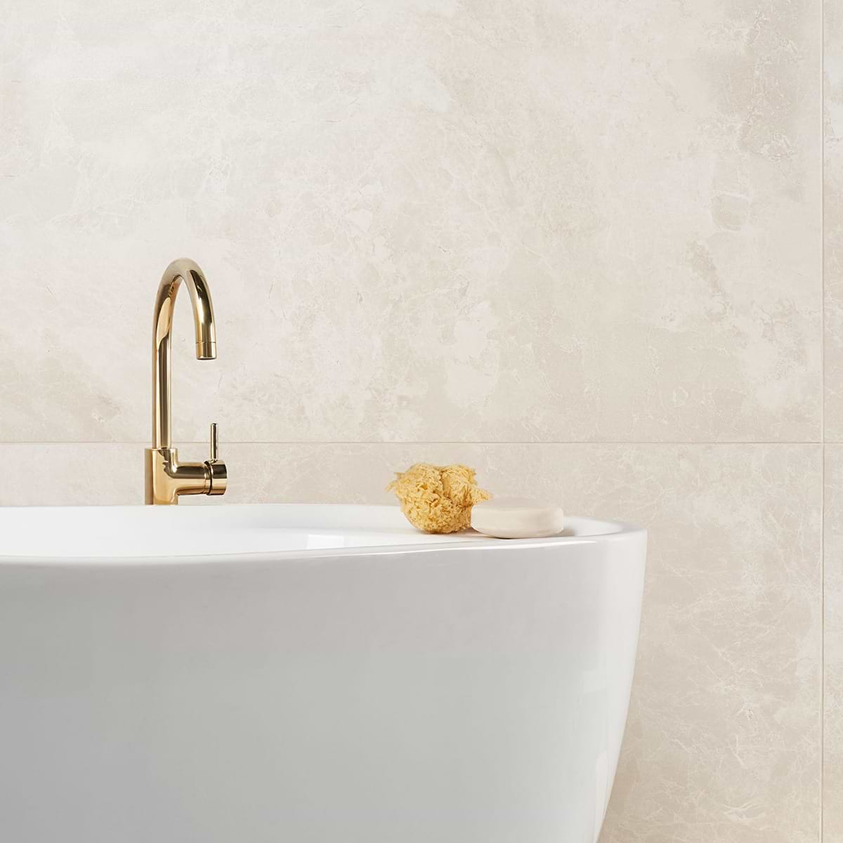 Marmo Perfetto Crema 24x48 Semi Polished Porcelain Tile