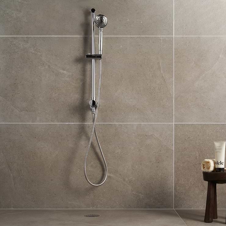 New Rock Tortora Beige 24x48 Matte Porcelain Tile; in Taupe Colorbody Porcelain; for Backsplash, Bathroom Floor, Bathroom Wall, Commercial Floor, Floor Tile, Kitchen Floor, Kitchen Wall, Outdoor Floor, Outdoor Wall, Pool Tile, Shower Floor, Shower Wall, Wall Tile; in Style Ideas Beach, Classic, Contemporary, Industrial, Mid Century, Modern, Traditional, Transitional