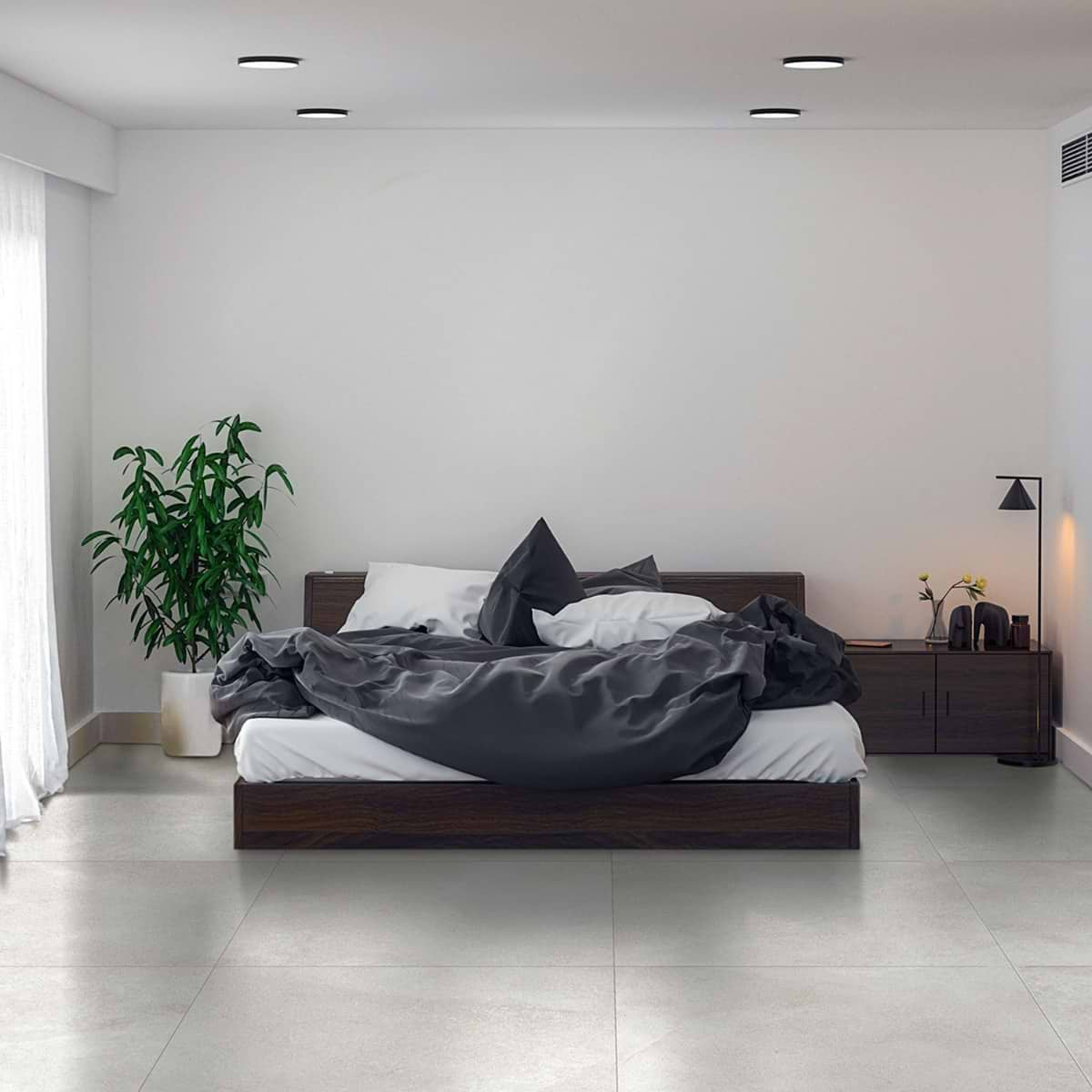 New Rock  Perla White 48x48 Matte Porcelain Tile