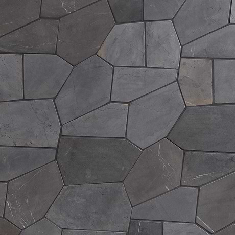 Nature Organica Java Dark Gray Honed Marble Mosaic Tile
