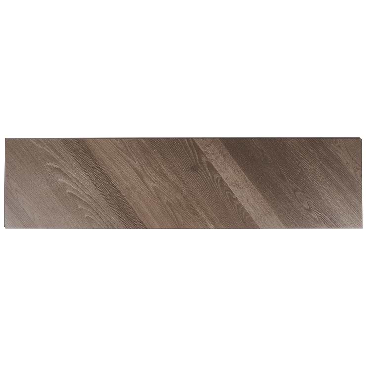 Stacy Garcia Fleetwood Chevron Mocha Rigid Core Click 12x48 Luxury Vinyl Plank Flooring