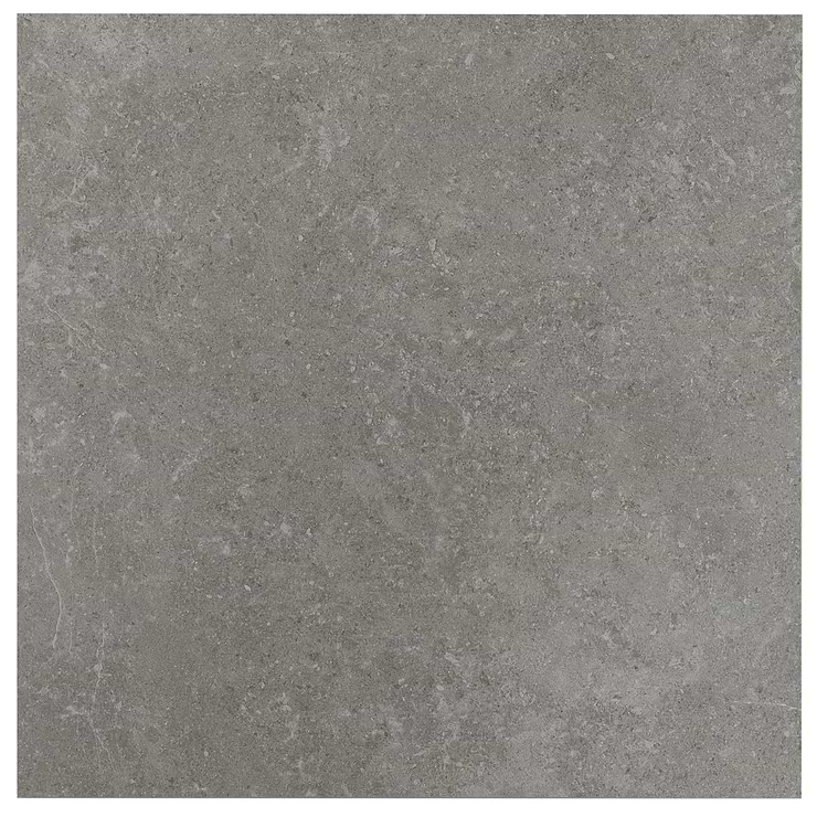 New Rock Fossil Dark Gray 24x24 Limestone Look Matte Porcelain Tile