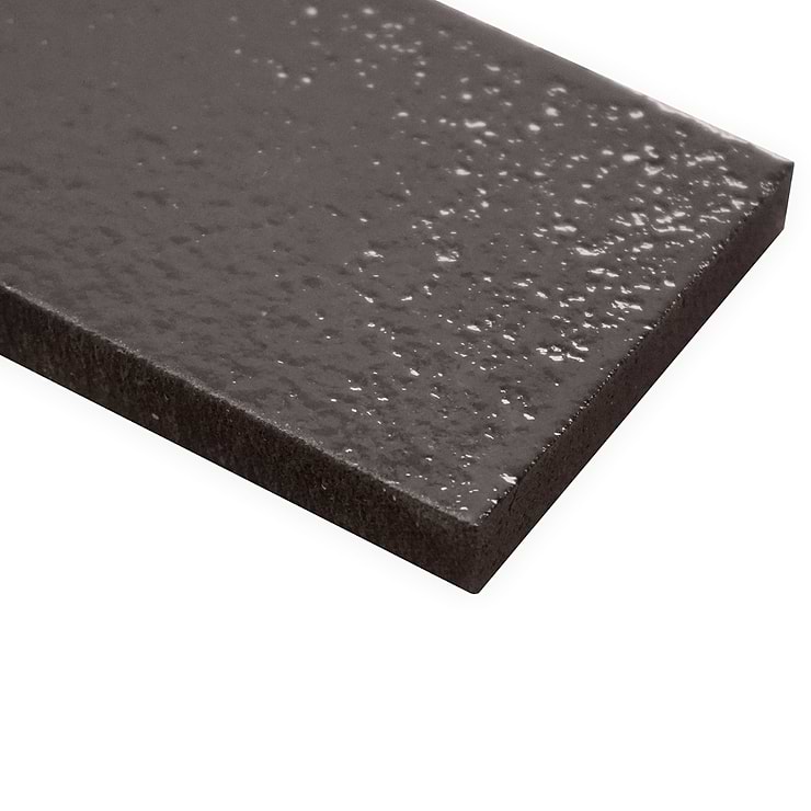 Color One Pebble Gray 2x8 Glossy Lava Stone Tile