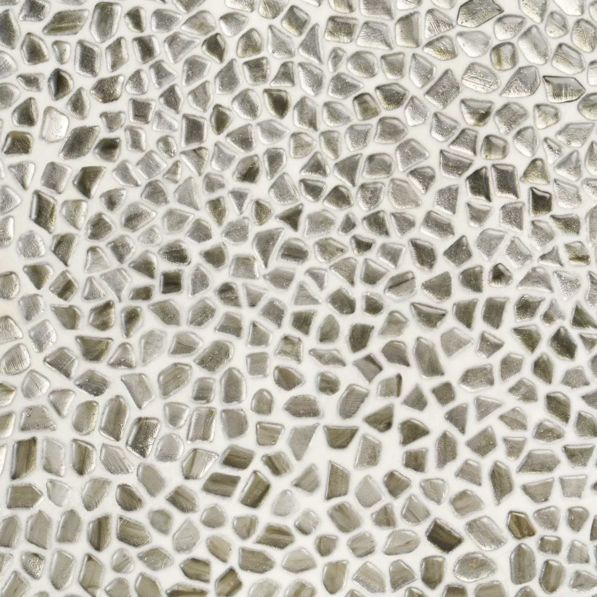 Komorebi Pebble Rainforest Dew Metallic Polished Glass Mosaic Tile