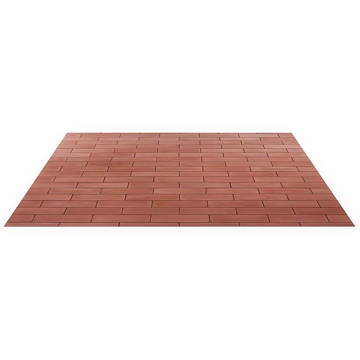 Color One Cotto Red 2x8 Matte Cement Tile