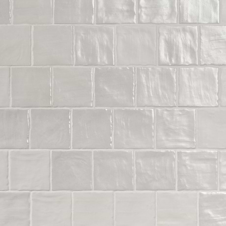 Montauk Gin White 4x4 Mixed Finish Ceramic Tile - Sample