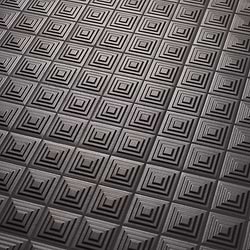 Kinzie Pyramid Charcoal Black 8x16 3D Matte Ceramic Tile