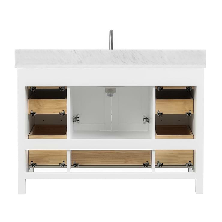 Athena 48'' White Vanity And Marble Counter