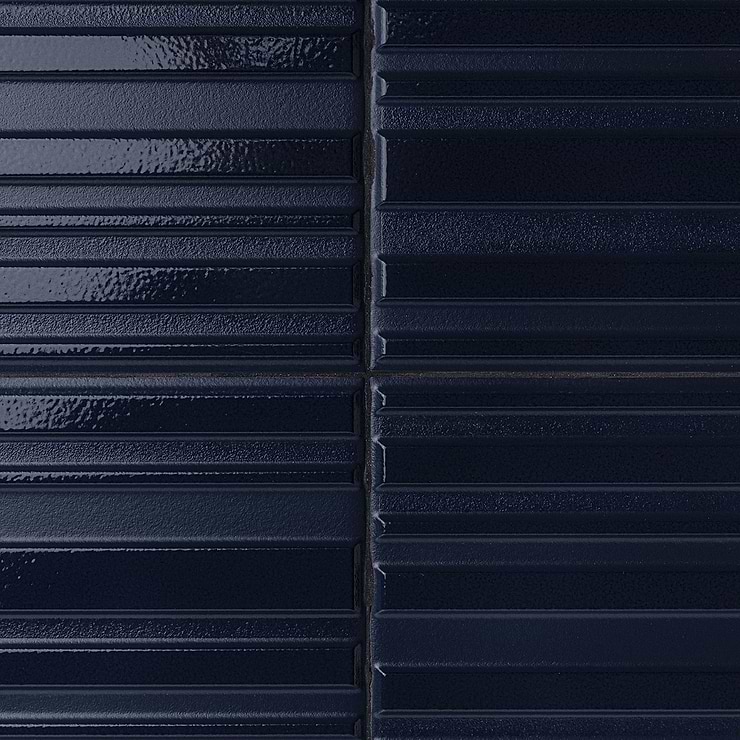 Sydney Blue 8x16 3D Glossy and Matte Mixed Finish Ceramic Tile