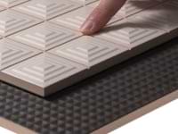 Kinzie Waffle Charcoal Black 8x16 Textured Matte Ceramic Tile