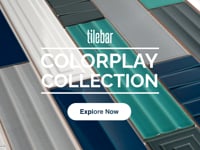 Colorplay Steps Nautical Blue 4.5x18 3D Glazed Crackled Ceramic Tile