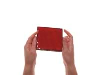 Emery Selenium Red 4x4 Square Crackled Handmade Crackled Terracotta Tile