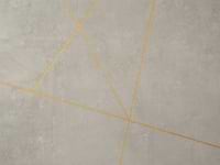 Whitney Cemento Gray and Gold Line 24x48 Artisan Decor Matte Porcelain Wall Tile