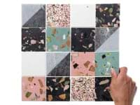 Elizabeth Sutton Artem Lark Multicolor 3x3 Polished & Honed Marble and Terrazzo Mosaic Tile