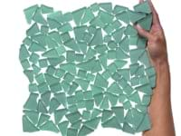 Fiji Seafoam Green Frosted Matte Glass Mosaic Tile