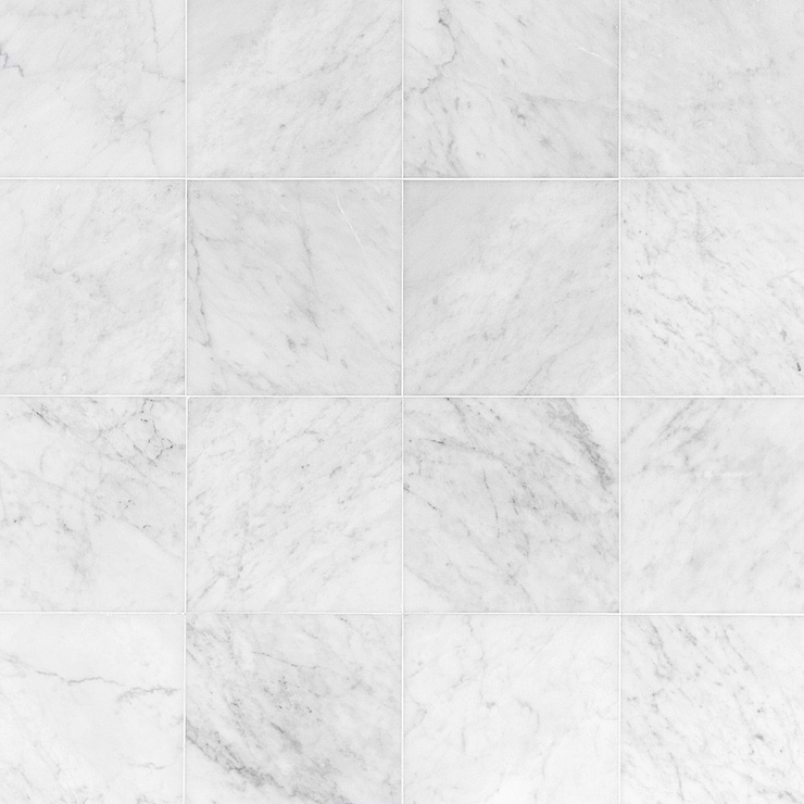Carrara 12X12 Polished Marble Tile