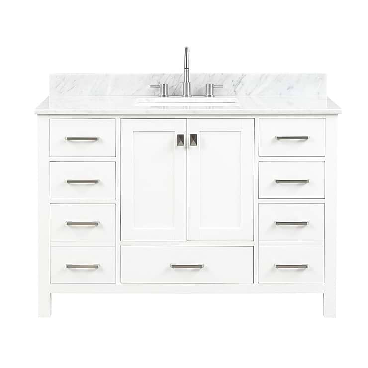 Athena 48'' White Vanity And Marble Counter