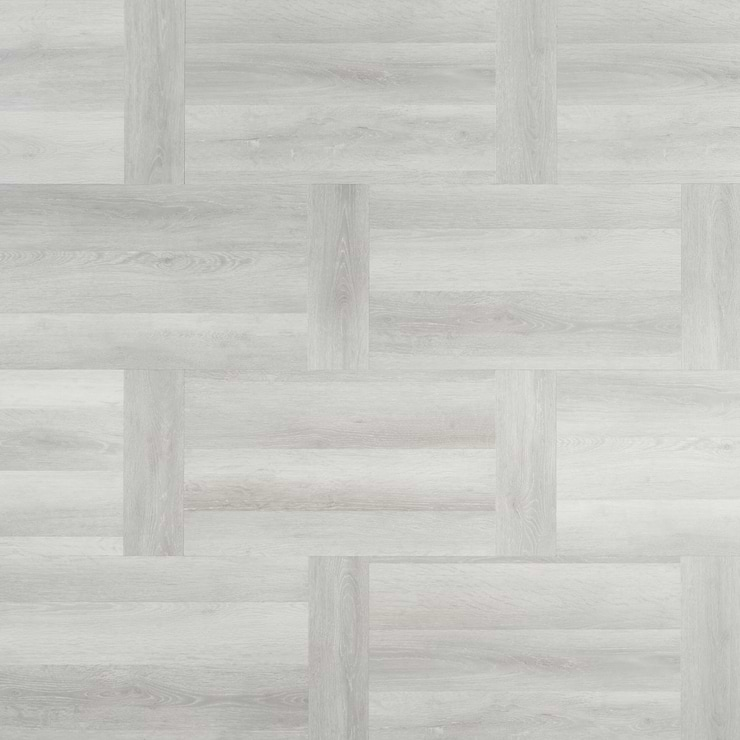 Stacy Garcia Fleetwood Parquet Silver Rigid Core Click 12x24 Luxury Vinyl Tile