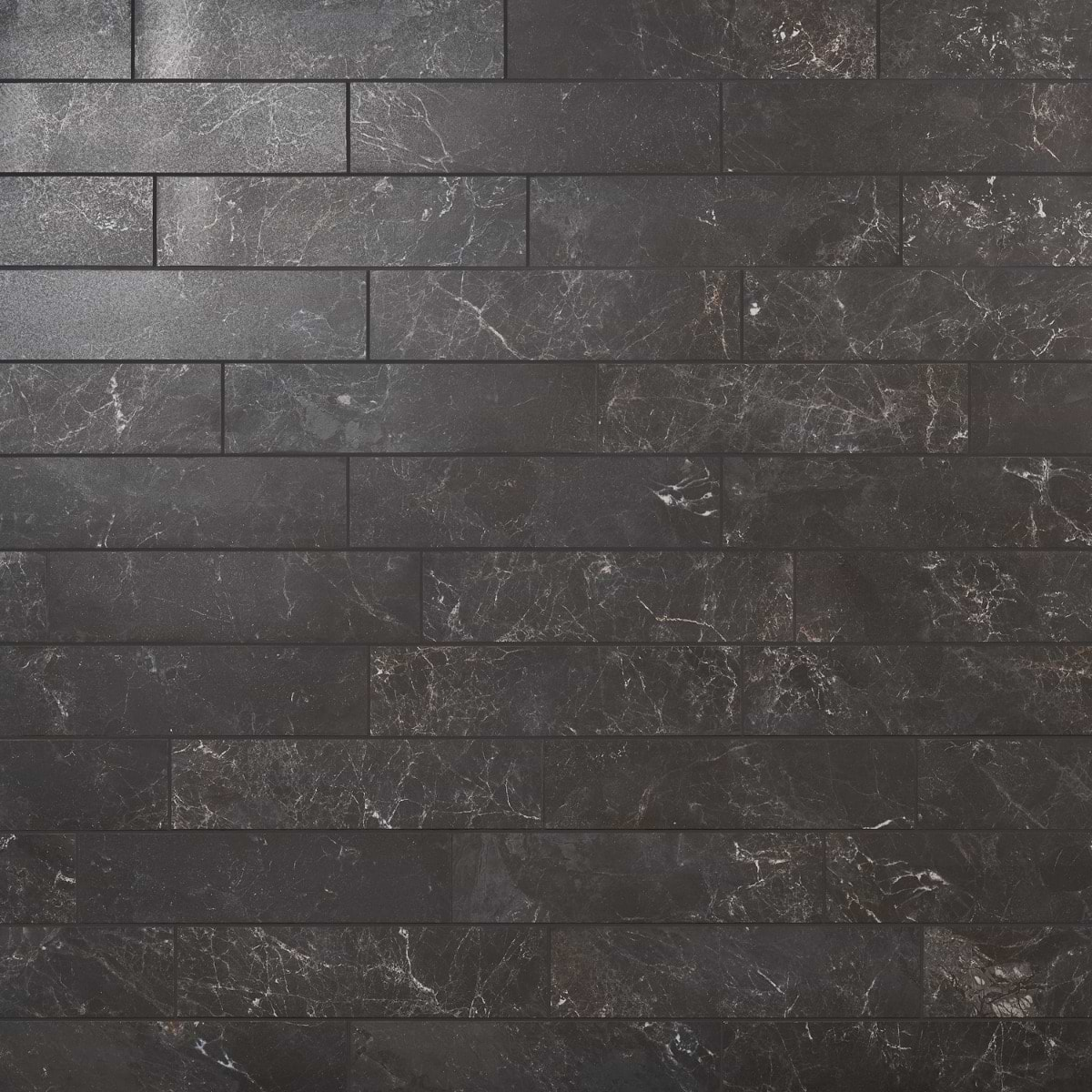 Shop Marmo Perfetto Nero Black 4x16 Semi-Polished Porcelain Tile ...