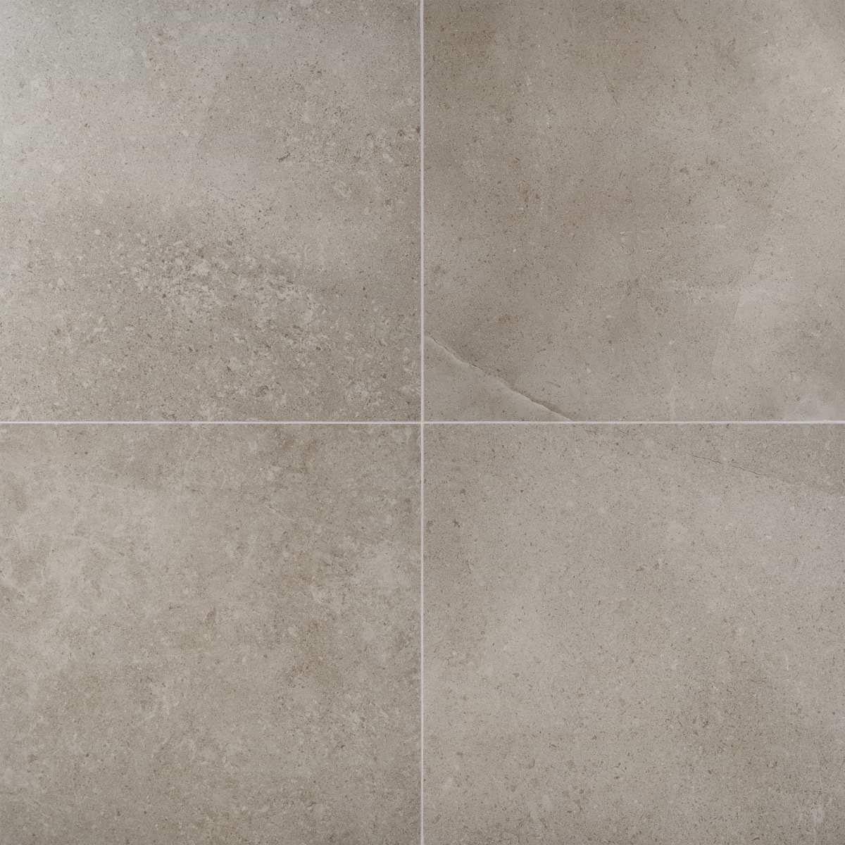 New Rock Tortora Beige 24x24 Limestone Look Matte Porcelain Tile