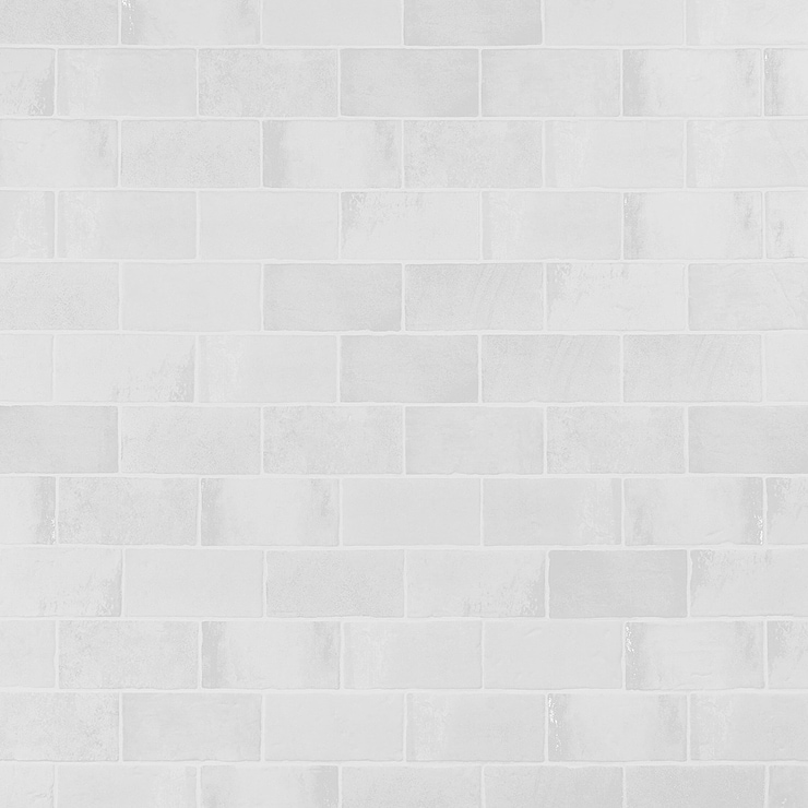 Parma Brick White 4x8 Terracotta Look Matte Ceramic Tile