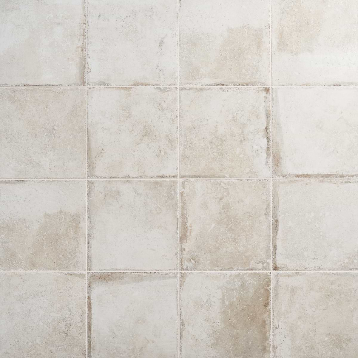 Seville Olimpia White 12x12 Travertine Look Matte Porcelain Tile