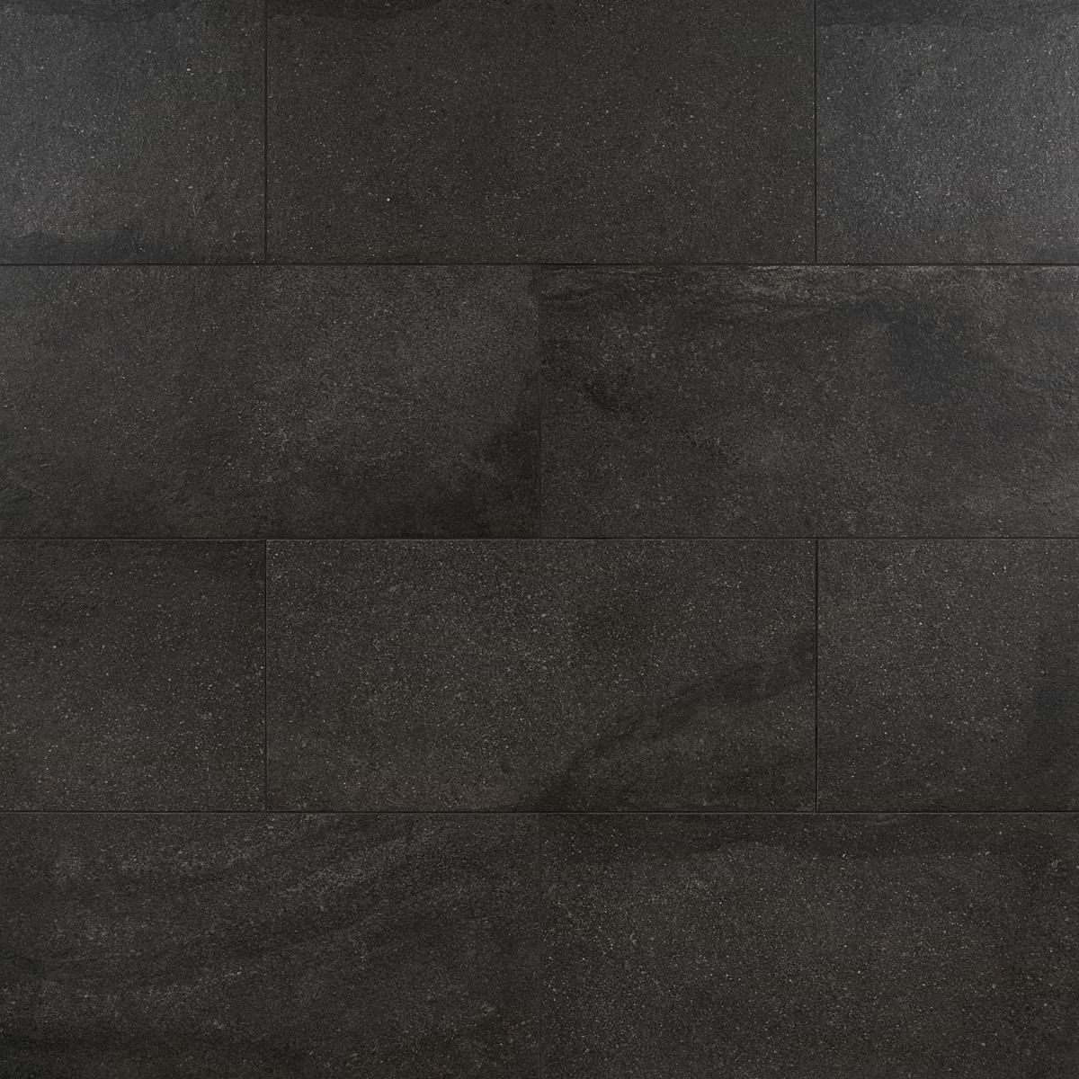 Acadia  Charcoal Black 12x24 Matte Porcelain Tile