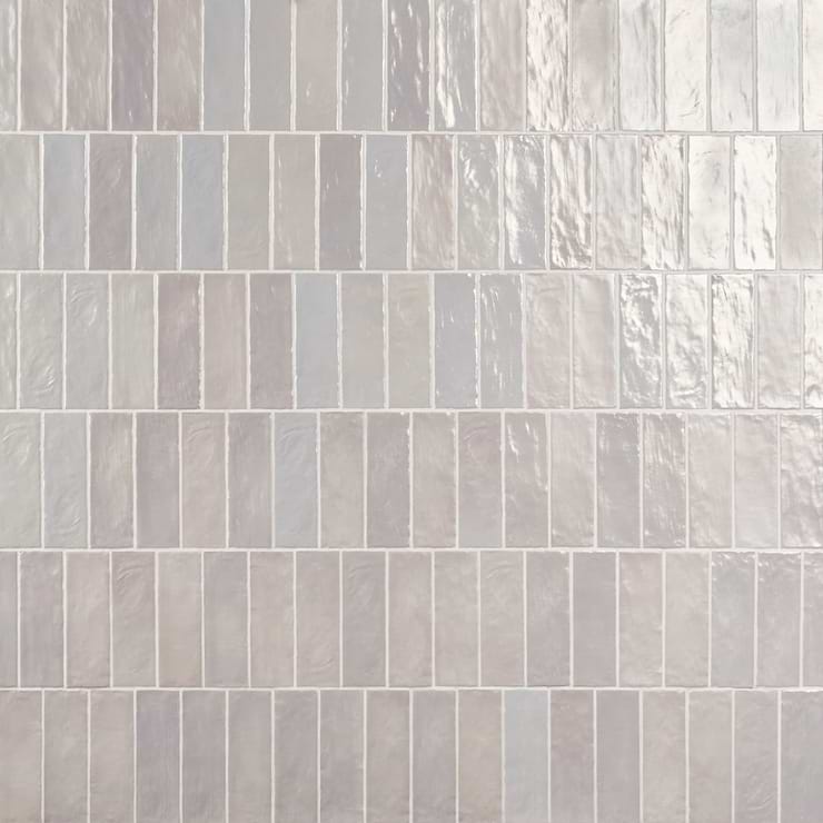 Montauk Fog Gray 2x8 Mixed Finish Ceramic Subway Tile