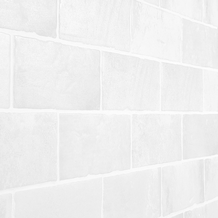 Parma Brick White 4x8 Terracotta Look Matte Ceramic Tile