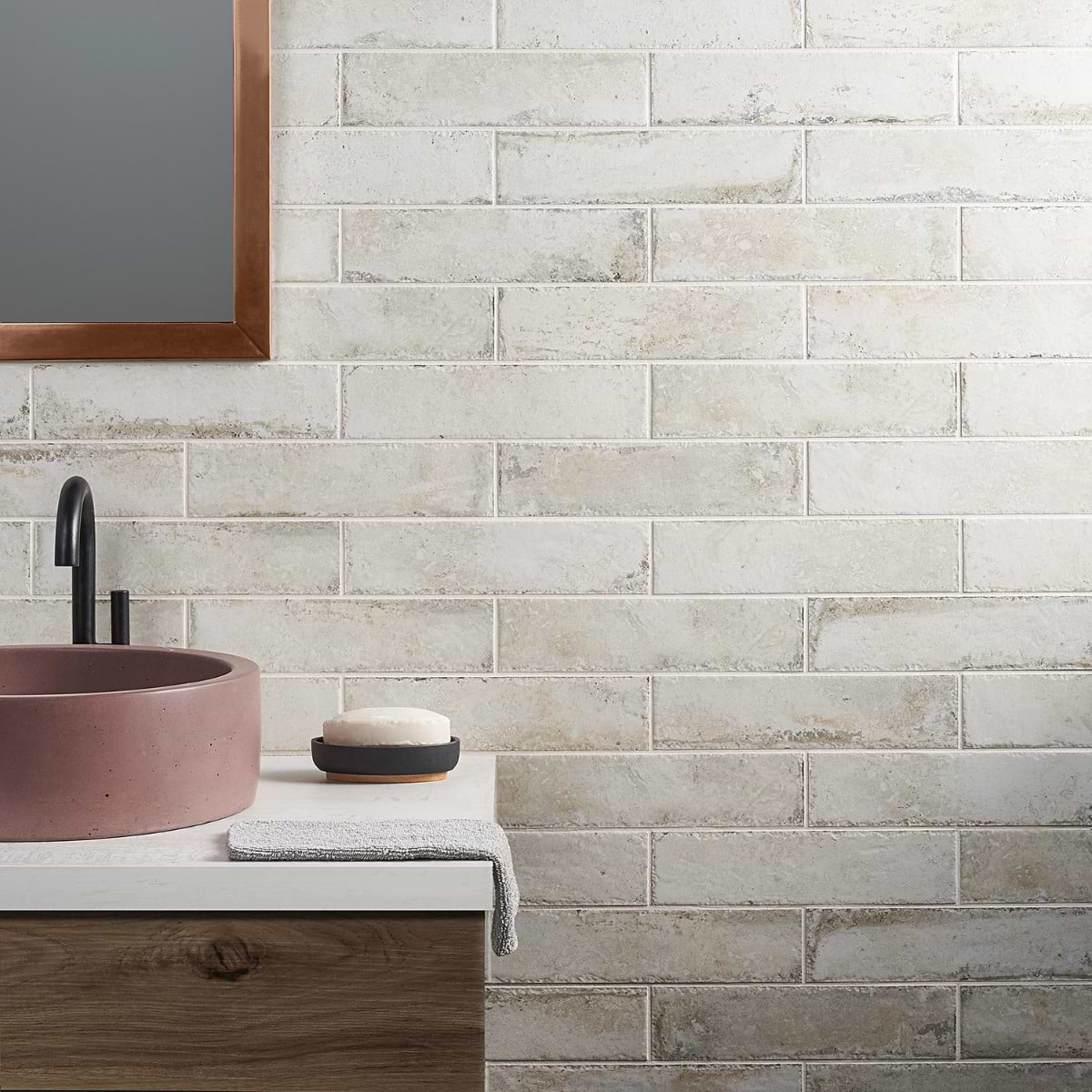 Seville Olimpia White 3X12 Natural Porcelain Subway Tile